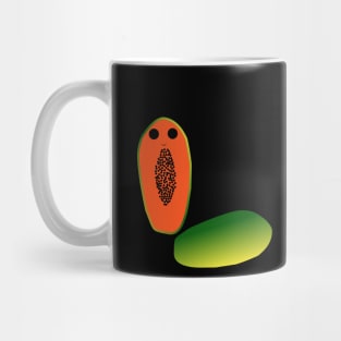 Cute papaya adorable fruits Mug